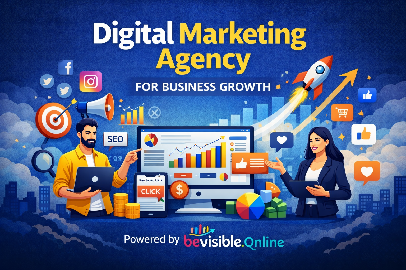Digital Marketing Agency for Business Growth Powered by Bevisible Online